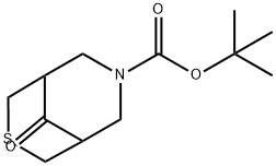 1,1-Dimethylethyl 9-oxo-3-thia-7-azabicyclo[3.3.1]nonane-7-carboxylate Struktur