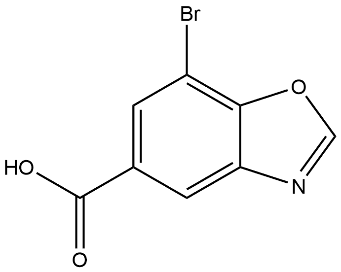 7-Bromo-5-benzoxazolecarboxylic acid Struktur