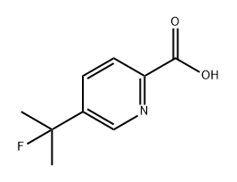 2-Pyridinecarboxylic acid, 5-(1-fluoro-1-methylethyl)- Struktur