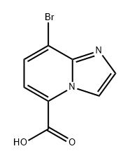 Imidazo[1,2-a]pyridine-5-carboxylic acid, 8-bromo- Struktur