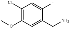 Benzenemethanamine, 4-chloro-2-fluoro-5-methoxy- Structure