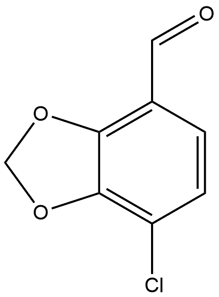 7-chlorobenzo[d][1,3]dioxole-4-carbaldehyde Struktur