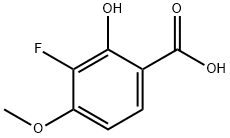 Benzoic acid, 3-fluoro-2-hydroxy-4-methoxy- Struktur