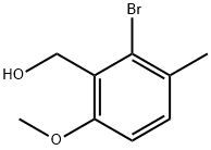 2-Bromo-6-methoxy-3-methylbenzenemethanol Struktur