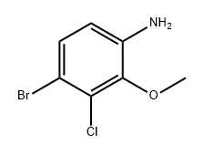 Benzenamine, 4-bromo-3-chloro-2-methoxy- Struktur