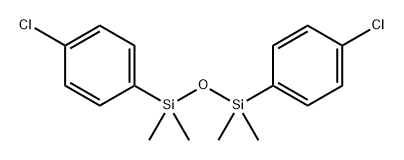 Disiloxane, 1,3-bis(4-chlorophenyl)-1,1,3,3-tetramethyl- Struktur