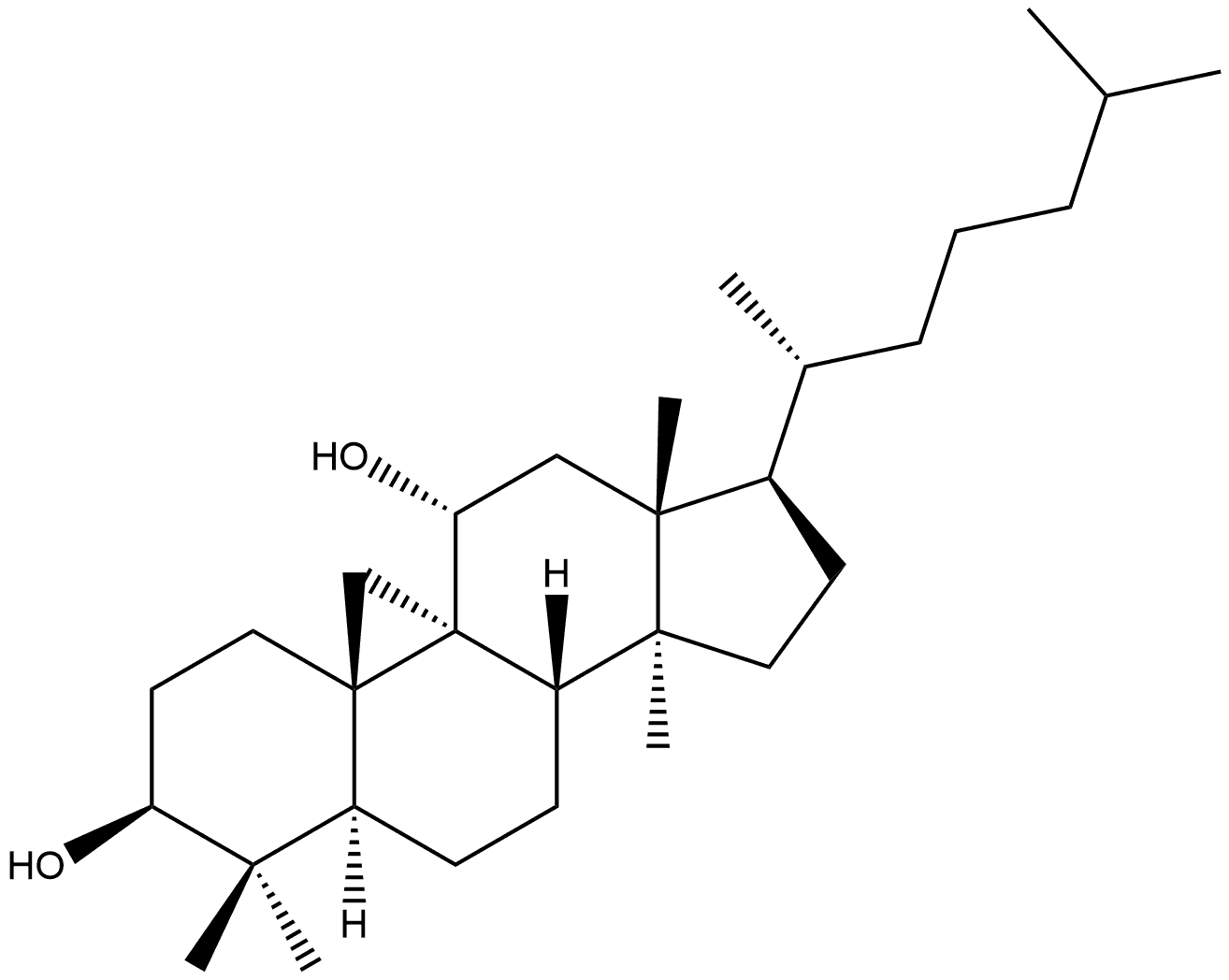 9,19-Cyclo-9β-lanostane-3β,11α-diol (7CI,8CI)