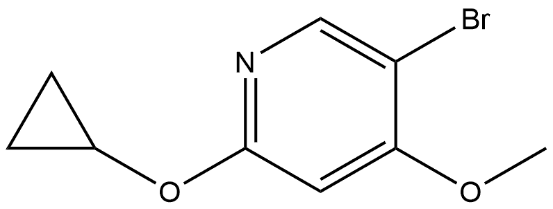 5-Bromo-2-(cyclopropyloxy)-4-methoxypyridine Struktur