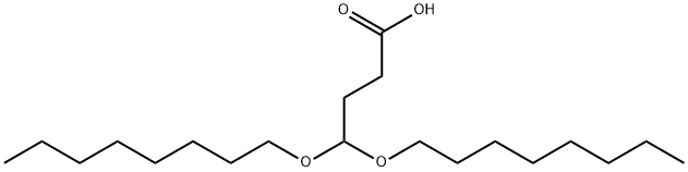 Butanoic acid, 4,4-bis(octyloxy)- Struktur