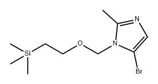 1H-Imidazole, 5-bromo-2-methyl-1-[[2-(trimethylsilyl)ethoxy]methyl]- Struktur