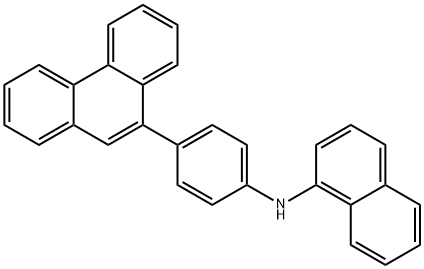 1-Naphthalenamine, N-[4-(9-phenanthrenyl)phenyl]- Struktur