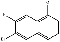 1-Naphthalenol, 6-bromo-7-fluoro- Struktur