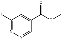 4-Pyridazinecarboxylic acid, 6-iodo-, methyl ester Struktur