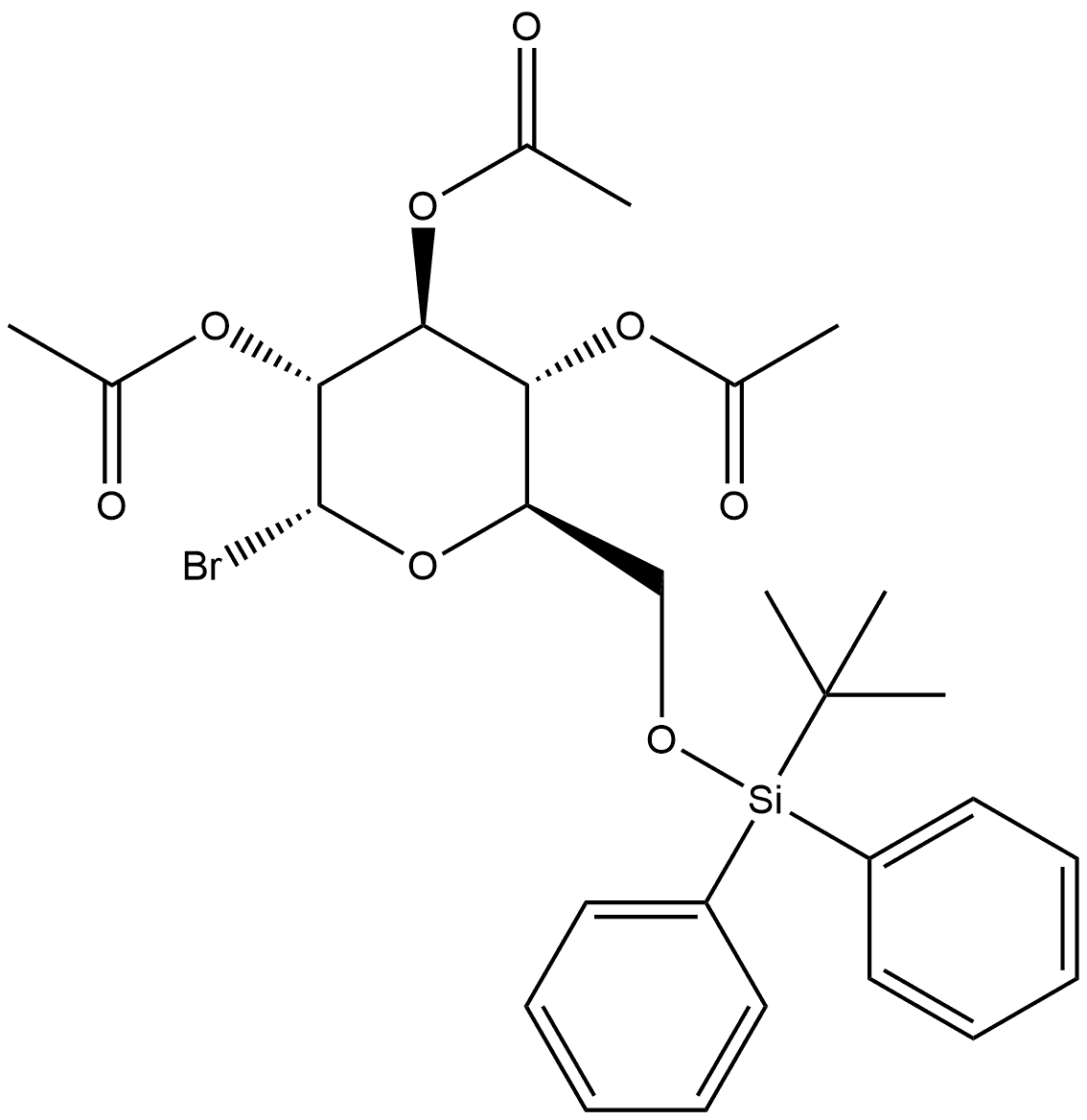 α-D-Glucopyranosyl bromide, 6-O-[(1,1-dimethylethyl)diphenylsilyl]-, 2,3,4-triacetate