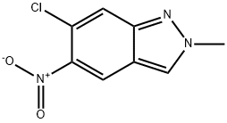 2H-INDAZOLE, 6-CHLORO-2-METHYL-5-NITRO-, 1801267-04-8, 結(jié)構(gòu)式