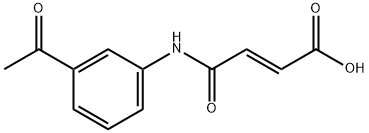 2-Butenoic acid, 4-[(3-acetylphenyl)amino]-4-oxo-, (2E)- Struktur