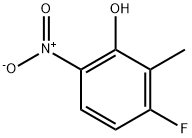 Phenol, 3-fluoro-2-methyl-6-nitro- Struktur