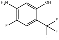 Phenol, 5-amino-4-fluoro-2-(trifluoromethyl)- Struktur