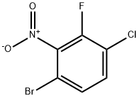 Benzene, 1-bromo-4-chloro-3-fluoro-2-nitro- Structure