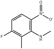 Benzenamine, 3-fluoro-N,2-dimethyl-6-nitro- Struktur