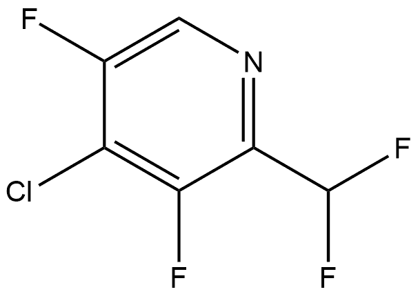 4-chloro-2-(difluoromethyl)-3,5-difluoropyridine Struktur