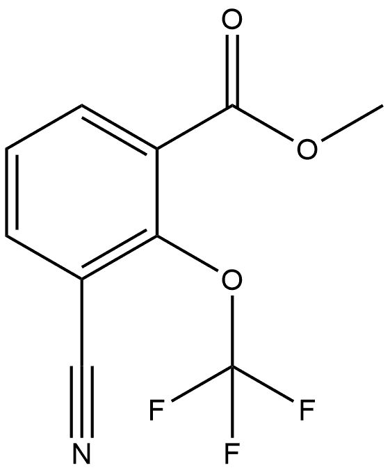 methyl 3-cyano-2-(trifluoromethoxy)benzoate Struktur