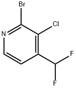 Pyridine, 2-bromo-3-chloro-4-(difluoromethyl)- Struktur