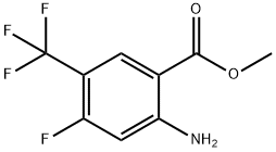 Benzoic acid, 2-amino-4-fluoro-5-(trifluoromethyl)-, methyl ester Struktur