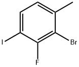 Benzene, 2-bromo-3-fluoro-4-iodo-1-methyl- Struktur