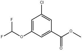 methyl 3-chloro-5-(difluoromethoxy)benzoate Struktur