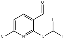 3-Pyridinecarboxaldehyde, 6-chloro-2-(difluoromethoxy)- Struktur