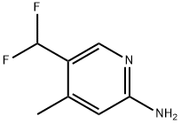 2-Pyridinamine, 5-(difluoromethyl)-4-methyl- Struktur