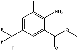 Benzoic acid, 2-amino-3-fluoro-5-(trifluoromethyl)-, methyl ester Struktur