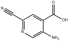 4-Pyridinecarboxylic acid, 5-amino-2-cyano- Struktur