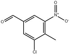 Benzaldehyde, 3-chloro-4-methyl-5-nitro- Struktur