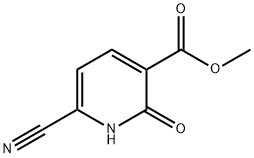 3-Pyridinecarboxylic acid, 6-cyano-1,2-dihydro-2-oxo-, methyl ester Struktur