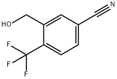 Benzonitrile, 3-(hydroxymethyl)-4-(trifluoromethyl)- Struktur