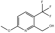 2-Pyridinemethanol, 6-methoxy-3-(trifluoromethyl)- Struktur