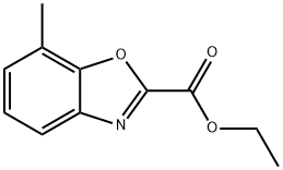 2-Benzoxazolecarboxylic acid, 7-methyl-, ethyl ester Struktur