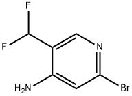 4-Pyridinamine, 2-bromo-5-(difluoromethyl)- Struktur