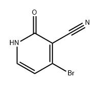 3-Pyridinecarbonitrile, 4-bromo-1,2-dihydro-2-oxo- Struktur