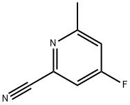 2-Pyridinecarbonitrile, 4-fluoro-6-methyl- Struktur