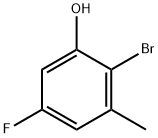 2-Bromo-5-fluoro-3-methylphenol Struktur