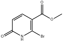 3-Pyridinecarboxylic acid, 2-bromo-1,6-dihydro-6-oxo-, methyl ester Struktur