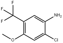 Benzenamine, 2-chloro-4-methoxy-5-(trifluoromethyl)- Struktur