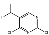 Pyrimidine, 2,4-dichloro-5-(difluoromethyl)- Struktur