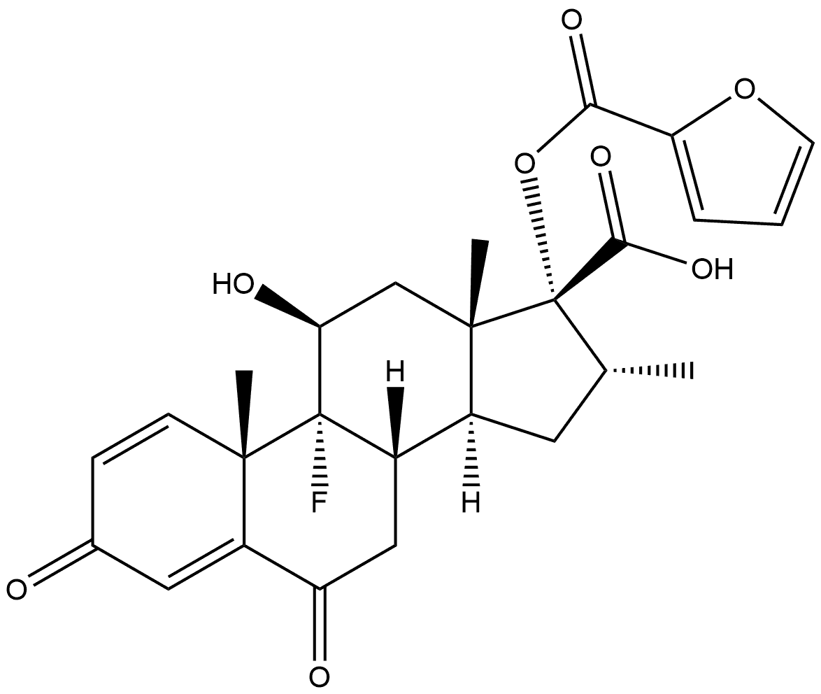 Fluticasone Furoate Impurity 1 Struktur