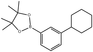 1,3,2-Dioxaborolane, 2-(3-cyclohexylphenyl)-4,4,5,5-tetramethyl- Struktur