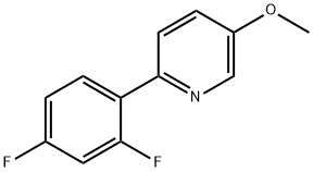 Pyridine, 2-(2,4-difluorophenyl)-5-methoxy- Struktur