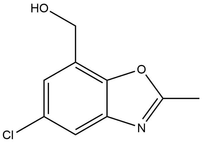 5-Chloro-2-methyl-7-benzoxazolemethanol Struktur